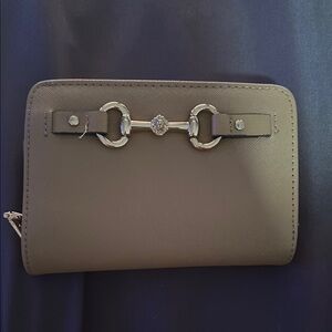 Elegant Tan Wallet- Anne Klein